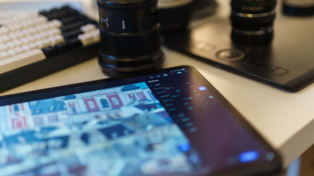 Fotobearbeitung am Bildschirm